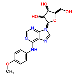 n-(4-甲氧基苯基)-腺苷酸结构式_29204-77-1结构式