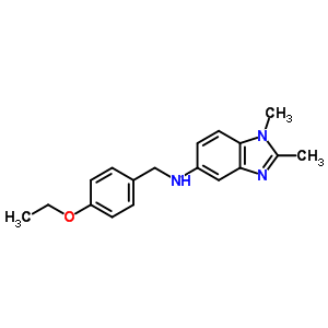 (1,2-Dimethyl-1h-benzoimidazol-5-yl)-(4-ethoxy-benzyl)-amine Structure,292052-59-6Structure