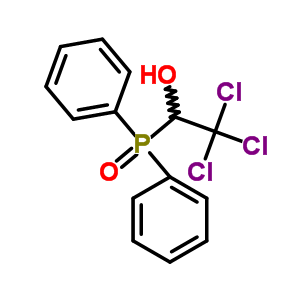 Ethanol,2,2,2-trichloro-1-(diphenylphosphinyl)- Structure,2929-30-8Structure