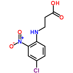 B-alanine,n-(4-chloro-2-nitrophenyl)- Structure,2963-45-3Structure