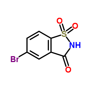 1,2-Benzisothiazol-3(2h)-one, 5-bromo, 1,1-dioxide Structure,29632-82-4Structure