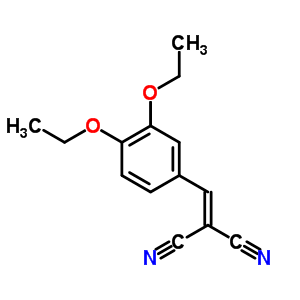 2-[(3,4-二乙氧基苯基)亚甲基]-丙二腈结构式_2972-81-8结构式