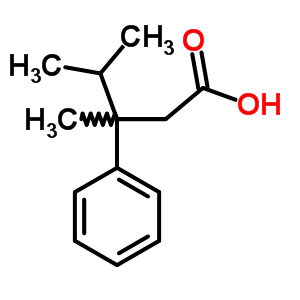 Benzenepropanoic acid, b-methyl-b-(1-methylethyl)- Structure,2977-39-1Structure