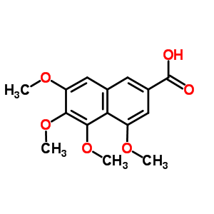 4,5,6,7-四甲氧基-2-萘羧酸结构式_2981-93-3结构式