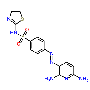 Benzenesulfonamide,4-[2-(2,6-diamino-3-pyridinyl)diazenyl]-n-2-thiazolyl- Structure,29817-73-0Structure