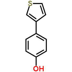 4-(3-噻吩)苯酚结构式_29886-67-7结构式