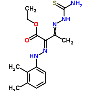 3-[2-(氨基硫氧代甲基)肼基]-2-[2-(2,3-二甲基苯基)肼基]-丁酸乙酯结构式_29979-85-9结构式