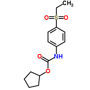 Carbanilic acid,p-(ethylsulfonyl)-, cyclopentyl ester (8ci) Structure,30056-86-1Structure