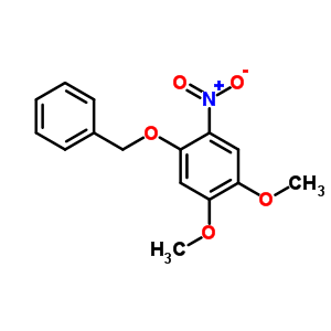 Benzene,1,2-dimethoxy-4-nitro-5-(phenylmethoxy)- Structure,30058-43-6Structure