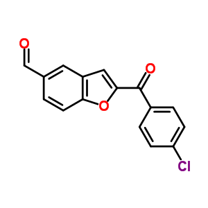 2-(4-Chlorobenzoyl)-1-benzofuran-5-carbaldehyde Structure,300664-78-2Structure