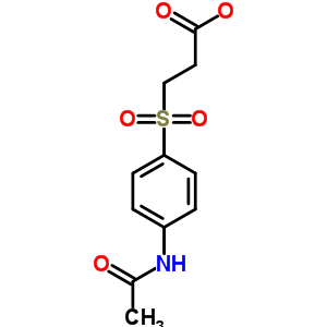 3-(4-乙酰基氨基苯磺酰基)丙酸结构式_300670-60-4结构式