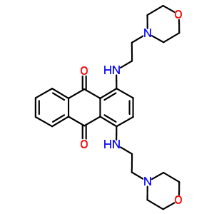 1,4-双[[2-(4-吗啉)乙基]氨基]-9,10-蒽二酮结构式_3008-82-0结构式