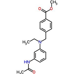 Methyl 4-[[(3-acetamidophenyl)-ethyl-amino]methyl]benzoate Structure,30117-17-0Structure