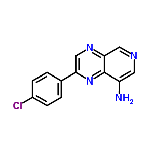 2-(4-氯苯基)-吡啶并[3,4-b]吡嗪-8-胺结构式_30146-42-0结构式