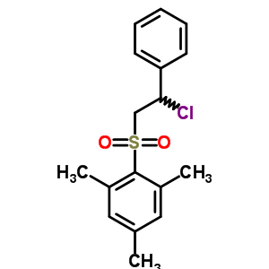 Benzene,2-[(2-chloro-2-phenylethyl)sulfonyl]-1,3,5-trimethyl- Structure,30158-42-0Structure