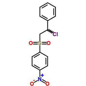 Benzene,1-[(2-chloro-2-phenylethyl)sulfonyl]-4-nitro- Structure,30158-46-4Structure