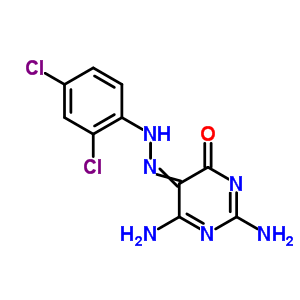 4(3H)-pyrimidinone,2,6-diamino-5-[2-(2,4-dichlorophenyl)diazenyl]- Structure,30189-04-9Structure