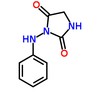 3-(苯基氨基)-2,4-咪唑啉二酮结构式_3019-33-8结构式