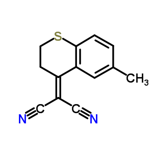 Propanedinitrile,2-(2,3-dihydro-6-methyl-4h-1-benzothiopyran-4-ylidene)- Structure,30197-74-1Structure