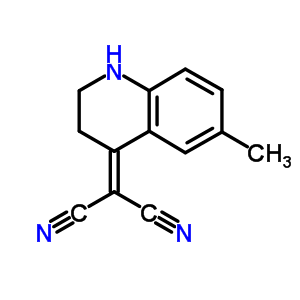 2-(2,3-二氢-6-甲基-4(1h)-喹啉)-丙二腈结构式_30197-76-3结构式