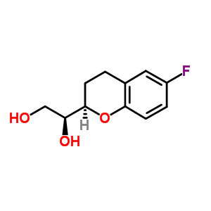 (1’S,2r)-2-(1’,2’-dihydroxyethyl)-6-fluorochromane Structure,303176-43-4Structure