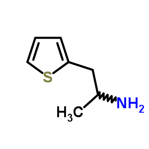 1-甲基-2-噻吩-2-乙胺结构式_30433-93-3结构式