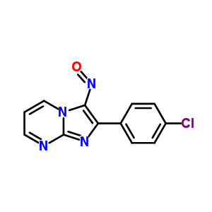 Imidazo[1,2-a]pyrimidine,2-(4-chlorophenyl)-3-nitroso- Structure,30469-02-4Structure