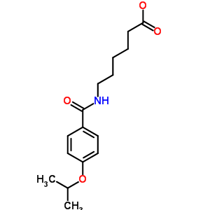 6-(4-异丙氧基苯甲酰基氨基)己酸结构式_305858-63-3结构式