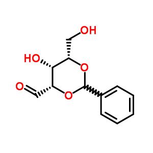 (4S,5r,6s)-5-hydroxy-6-(hydroxymethyl)-2-phenyl-1,3-dioxane-4-carbaldehyde Structure,30608-02-7Structure