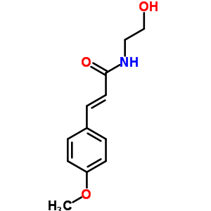 2-Propenamide,n-(2-hydroxyethyl)-3-(4-methoxyphenyl)- Structure,30687-06-0Structure