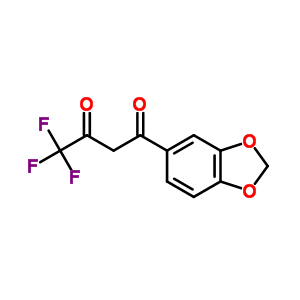 1-(1,3-Benzodioxol-5-yl)-4,4,4-trifluorobutane-1,3-dione Structure,306935-39-7Structure