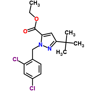 Ethyl 3-(tert-butyl)-1-(2,4-dichlorobenzyl)-1h-pyrazole-5-carboxylate Structure,306936-96-9Structure