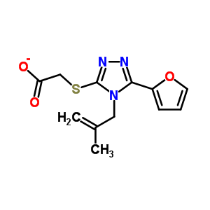 [5-呋喃-2-基-4-(2-甲基-烯丙基)-4H-[1,2,4]噻唑-3-基磺酰基]-乙酸结构式_307327-49-7结构式