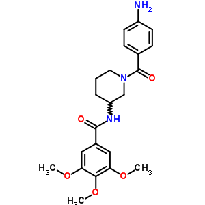 N-(1-(p-aminobenzoyl )-3-piperidyl )-3,4,5-trimethoxybenzamide hydrate Structure,30751-15-6Structure