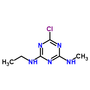 2-Chloro-4-ethylamino-6-methylamino-s-triazine Structure,3084-92-2Structure