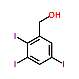 2,3,5-三碘苄醇结构式_31075-53-3结构式