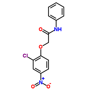 Acetamide,2-(2-chloro-4-nitrophenoxy)-n-phenyl- Structure,31191-22-7Structure