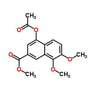 4-(乙酰基氧基)-7,8-二甲氧基-2-萘羧酸甲酯结构式_31206-84-5结构式