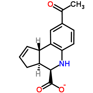 8-Acetyl-3a,4,5,9b-tetrahydro-3h-cyclopenta[c]-quinoline-4-carboxylic acid Structure,312714-12-8Structure