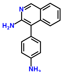 4-(4-氨基苯基)-3-异喹啉胺结构式_31309-67-8结构式