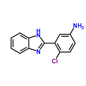 3-(1H-苯并咪唑-2-基)-4-氯-苯胺结构式_313402-16-3结构式