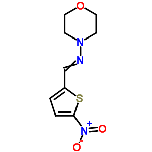 4-Morpholinamine,n-[(5-nitro-2-thienyl)methylene]- Structure,31350-11-5Structure