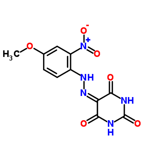 2,4,5,6(1H,3h)-pyrimidinetetrone 5-[(4-methoxy-2-nitrophenyl )hydrazone] Structure,31353-87-4Structure