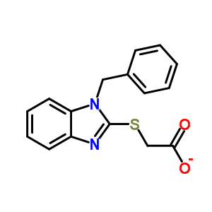 (1-Benzyl-1H-benzoimidazol-2-ylsulfanyl)-acetic acid Structure,314036-23-2Structure