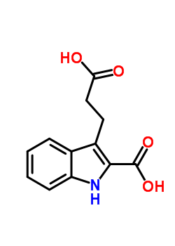 3-(2-羧基乙基)-1H-吲哚-2-羧酸结构式_31529-28-9结构式