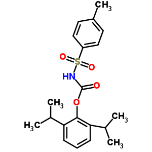 Carbamic acid,[(4-methylphenyl)sulfonyl]-, 2,6-bis(1-methylethyl)phenyl ester (9ci) Structure,31593-68-7Structure