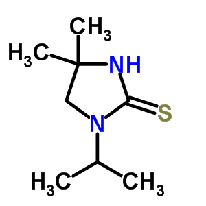 1-Isopropyl -4,4-dimethyl -2-imidazolidinethione Structure,31596-21-1Structure