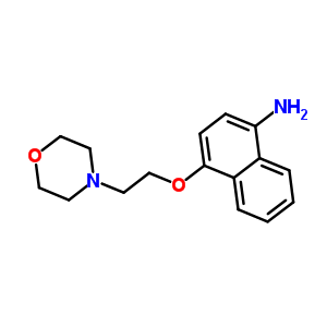 4-(2-Morpholin-4-ylethoxy)-1-naphthylamine Structure,317806-90-9Structure