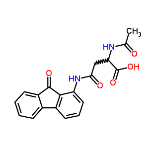 2-乙酰氨基-3-[(9-氧代芴-1-基)氨基甲酰]丙酸结构式_31792-57-1结构式