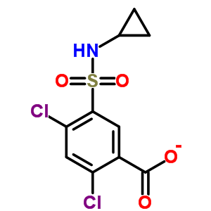 2,4-Dichloro-5-[(cyclopropylamino)sulfonyl]benzoic acid Structure,31914-94-0Structure